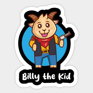 Billy the kid (on dark colors) Sticker